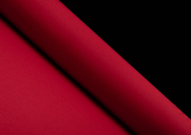 Tissu en Popeline de Couleurs couleur Rouge