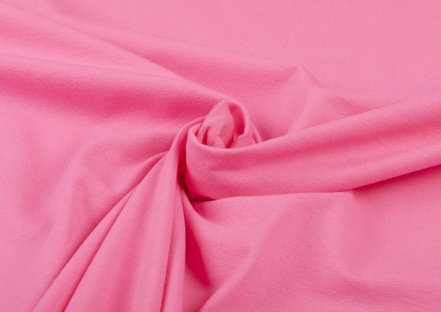 Tissu en Popeline de Couleurs couleur Rosé