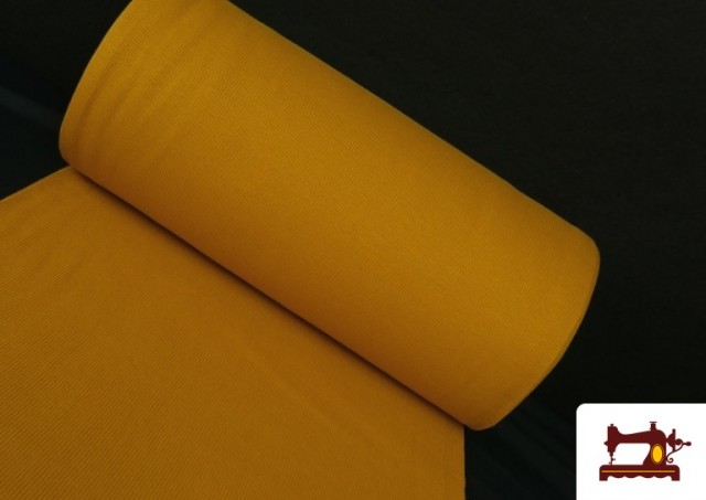 Tissu de Poing Canalé couleur Moutarde