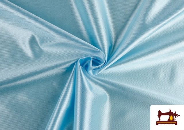Vente de Tissu Satiné avec Mousse couleur Bleu
