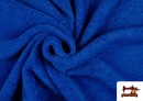 Tissu en Coraline de Couleurs couleur Gros bleu