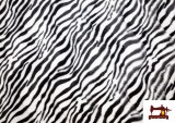 Tissu Imprimé Zèbre - Poil Court
