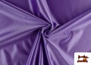 Tissu Satiné/Ketten de Couleurs couleur Violet