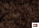 Vente de Tissu à Poil Long Marron pour Costume Animal couleur Brun
