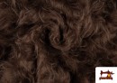 Acheter en ligne Tissu à Poil Long Marron pour Costume Animal couleur Brun