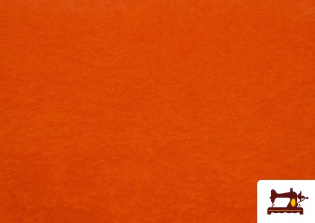 Tissu en Daim de Couleurs couleur Orange