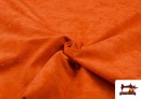 Vente de Tissu en Daim de Couleurs couleur Orange