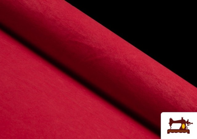 Vente en ligne de Tissu en Daim de Couleurs couleur Rouge
