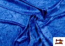 Tissu en Velours Économique couleur Gros bleu