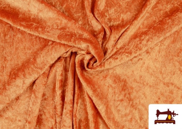 Acheter Tissu en Velours Économique couleur Orange