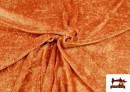 Vente de Tissu en Velours Économique couleur Orange