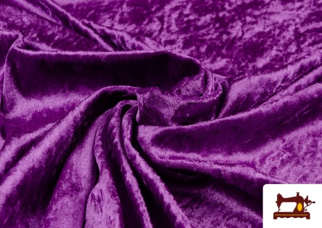 Tissu en Velours Économique couleur Violet foncé