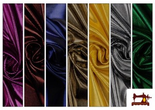Tissu en Lamé Économique de Couleurs Metalisées