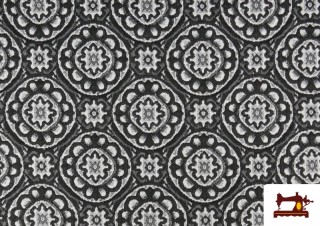 Acheter Tissu Style PuntRoma en Jacquard avec Imprimé Mandala Acheter Tissu Style PuntRoma en Jacquard avec Imprimé Mandala