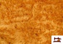 Acheter Tissu à Poil Long Cuivré Moutarde - Costume de Lion