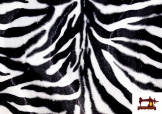 Acheter Tissu à Poil Court Imprimé Zèbre pour Costumes et Tapisserie