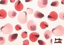 Vente de Tissu en Coton Imprimé à Pois de Couleurs couleur Rose avec Nuances