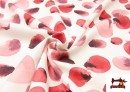Vente en ligne de Tissu en Coton Imprimé à Pois de Couleurs couleur Rose avec Nuances