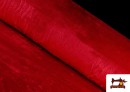 Tissu à Poil Court de Couleurs couleur Rouge