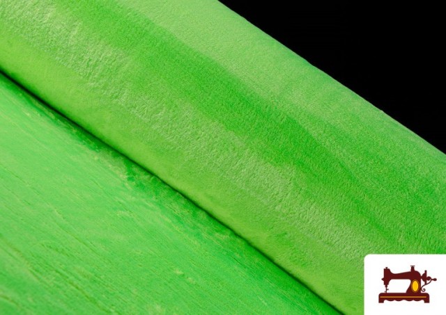 Acheter en ligne Tissu à Poil Court de Couleurs couleur Vert pistache