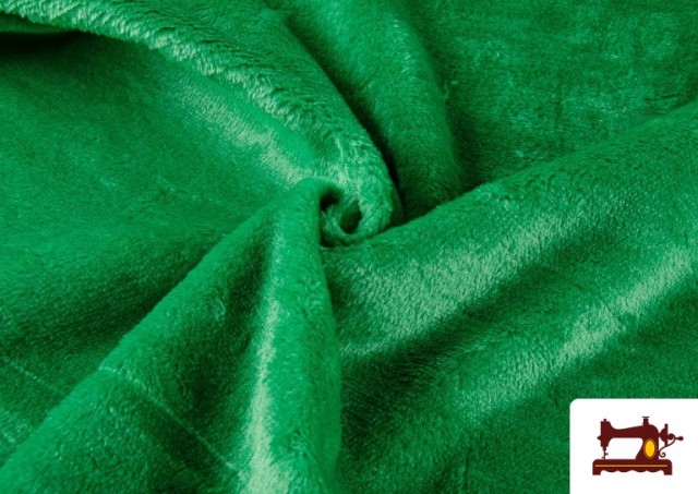 Tissu à Poil Court de Couleurs couleur Vert