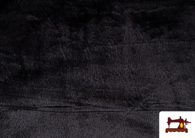 Vente en ligne de Tissu à Poil Court de Couleurs couleur Noir