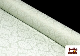Tissu en Jacquard Cloqué de Soie en Couleurs Douces Tissu en Jacquard Cloqué de Soie en Couleurs Douces