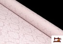 Acheter en ligne Tissu en Jacquard Cloqué de Soie en Couleurs Douces couleur Rose pâle