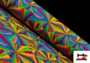 Tissu Fantaisie avec Imprimé Multicolore