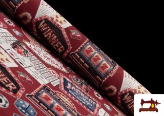 Tissu pour Tapisserie Tissé en Gobelin avec Motifs du Casino