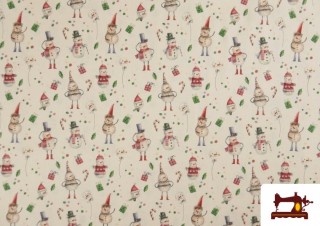 Acheter Tissu en Coton de Noël avec Imprimé Bonhomme de Neige Acheter Tissu en Coton de Noël avec Imprimé Bonhomme de Neige