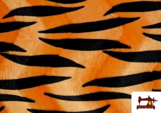 Acheter Tissu à Poil Court Tigre Orange Acheter Tissu à Poil Court Tigre Orange