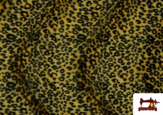 Acheter en ligne Tissu à Poil Léopard de Couleurs couleur Jaune Acheter en ligne Tissu à Poil Léopard de Couleurs couleur Jaune