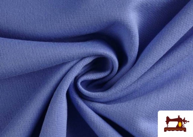 Acheter Tissu en Sweat de Couleurs couleur Bleu