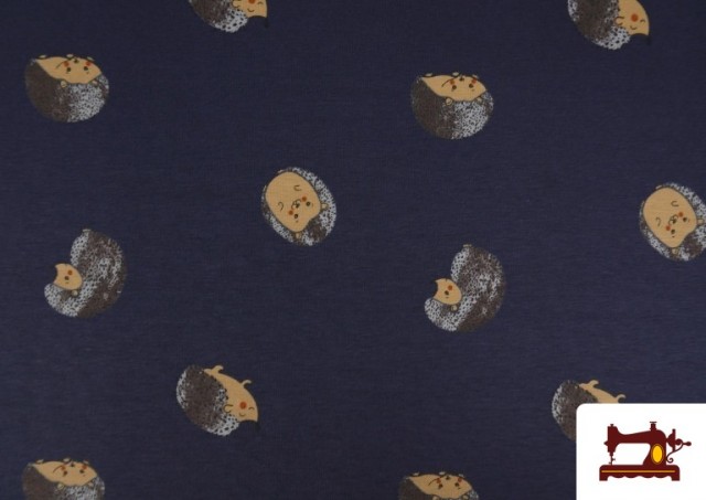 Vente de Tissu de Tee-Shirt Infantile Imprimé avec Hérissons