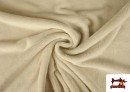 Tissu Éponge en Bambou de Couleurs Pastel couleur Beige