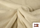 Tissu Éponge en Bambou de Couleurs Pastel couleur Beige