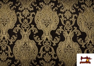 Vente en ligne de Tissu de Rase Brocart Jacquard Cationique (Deux Faces) couleur Noir Vente en ligne de Tissu de Rase Brocart Jacquard Cationique (Deux Faces) couleur Noir