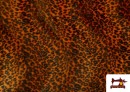 Tissu à Poil Léopard de Couleurs couleur Orange
