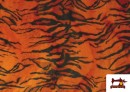 Vente en ligne de Tissu à Poil Court Imprimé Tigre de Couleurs couleur Orange