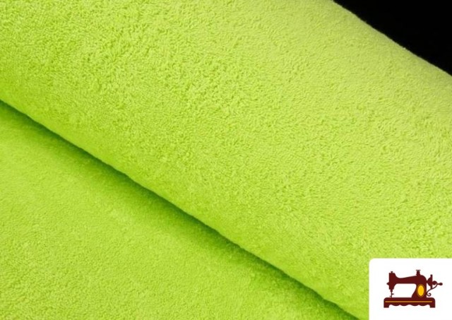 Tissu pour Serviettes avec Boucle Américaine de Couleur Beige Sable couleur Vert pistache