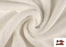 Acheter en ligne Tissu pour Serviettes avec Boucle Américaine de Couleur Beige Sable couleur Blanc