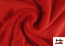 Tissu pour Serviettes avec Boucle Américaine de Couleur Beige Sable couleur Rouge