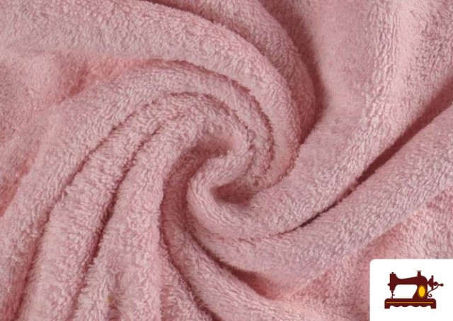 Tissu pour Serviettes avec Boucle Américaine de Couleur Beige Sable couleur Rose pâle