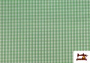 Vente en ligne de Tissu à Carreaux Vichy de Couleurs couleur Vert pistache