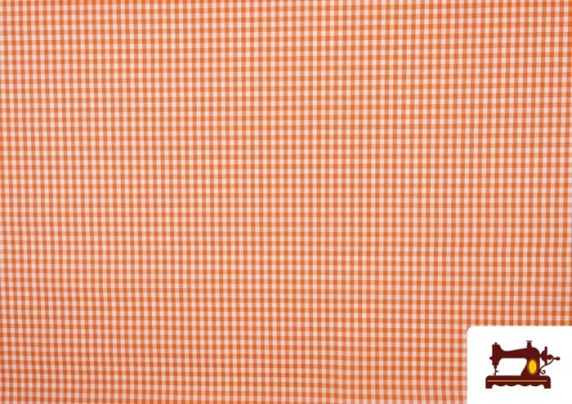 Acheter Tissu à Carreaux Vichy de Couleurs couleur Orange