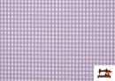 Vente en ligne de Tissu à Carreaux Vichy de Couleurs couleur Violet