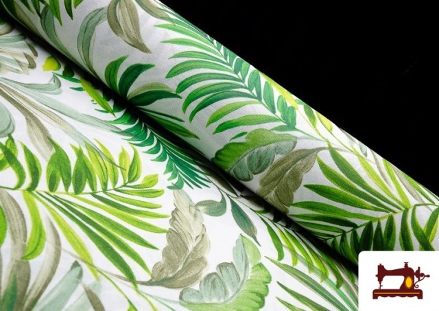 Acheter Tissu en Canvas Imprimé avec Fleurs Tropicales
