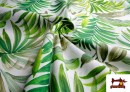 Vente en ligne de Tissu en Canvas Imprimé avec Fleurs Tropicales
