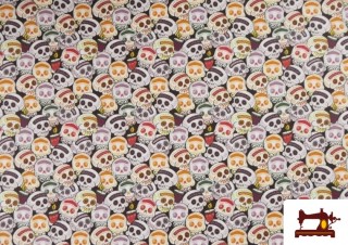 Acheter Tissu en Coton Halloween Imprimé Citrouilles avec Visage Acheter Tissu en Coton Halloween Imprimé Citrouilles avec Visage